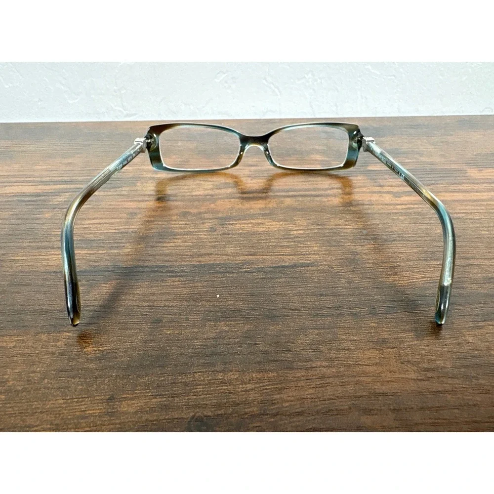 Tiffany & Co TF 2035 8124 Blue Brown Marble Heart Charm Eyeglasses Made in Italy